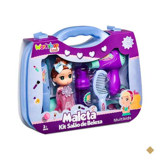 Maleta Kit Salão de Beleza Workshop Jr Multikids - BR2008OUT [Reembalado]