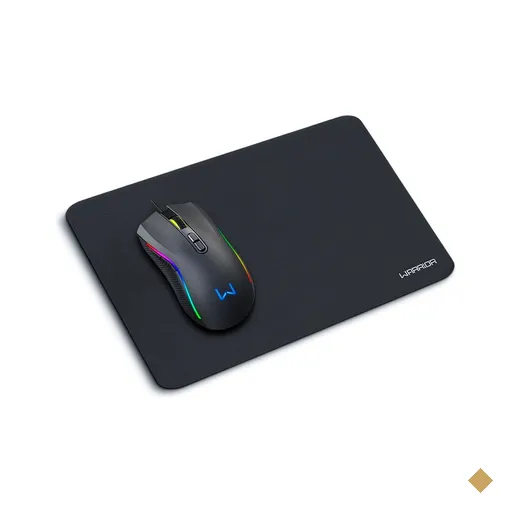 Kit Mouse 3600DPI 7 Botões RGB e Mousepad Armory Warrior - MO396