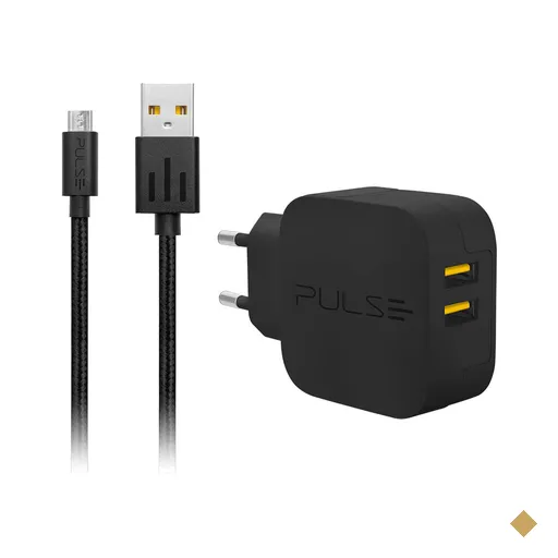 Kit Carregador de Parede Premium Charger Micro USB Pulse - CB152OUT [Reembalado]