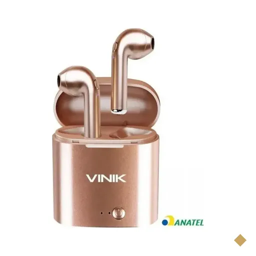 Fone de Ouvido Vinik Easy W1+ TWS Airbuds Bluetooth - Dourado