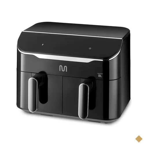 Air Fryer 8L Preta c/ 2 Gavetas 2500w-220v Multi - GO220OUT [Reembalado]