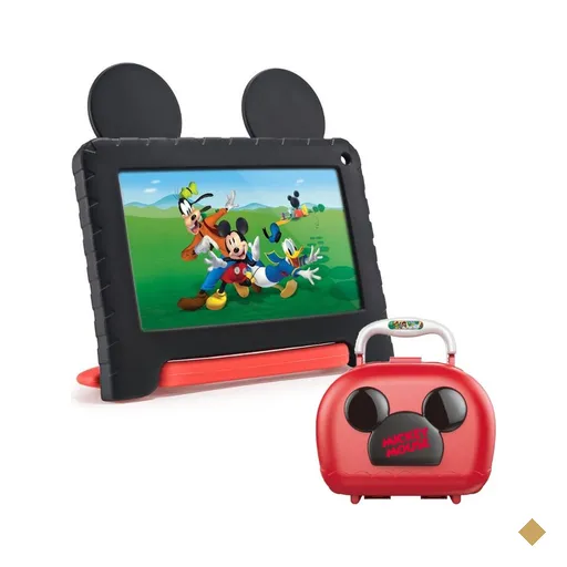 Compre Tablet Mickey 4GB RAM + 64GB e Leve Maleta Mickey Construtor - NB4130K