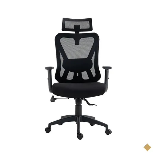Cadeira de Escritório Ergonômica, Giratória e Inclinável com apoio lombar…