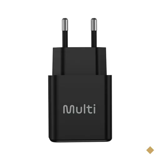Carregador De Parede USB C 20W Preto Multi - CB168