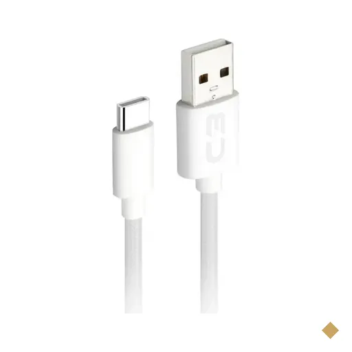 Cabo Conversor USB Tipo-C (M) x USB Tipo-A (M) 2m - C3Plus
