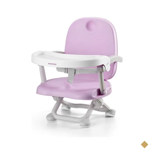 Cadeira de alimentação para Bebê Multikids 6M-15kg portátil Rosa - BB108OUT…