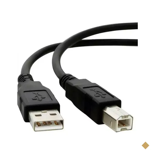 Cabo USB Tipo-A 2.0 (M) x USB Tipo-B 2.0 (M) 1,5m para Impressora - MD9