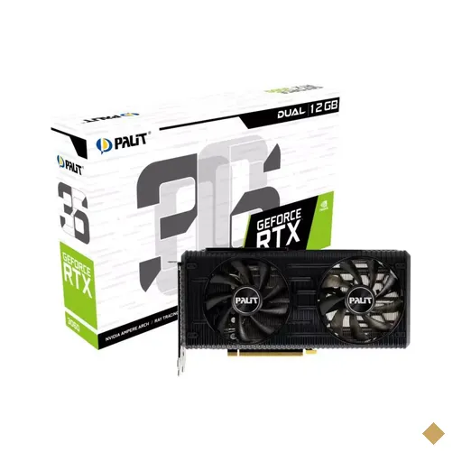Placa de Vídeo Palit GeForce RTX 3060 Dual 12GB GDDR6 192-bit PCI-E 4.0 x16