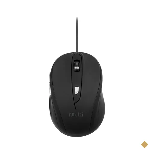 Mouse Com Fio USB 1600 DPI Ajustável 6 Botões Ergonômico com Textura…