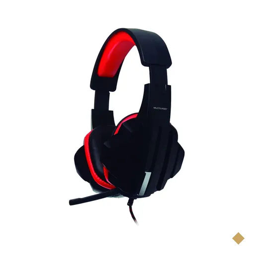 Headset Gamer Multilaser P2 Preto/Vermelho - PH120OUT [Reembalado]