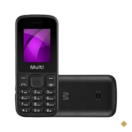 Celular UP 4G Dual Chip Mp3 Preto Multi - P9139