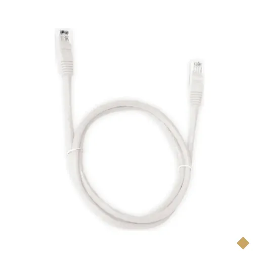 Cabo de Rede RJ-45 CAT5e 5m Branco - Pluscable