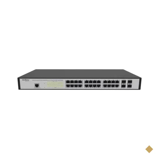 Switch Intelbras 24-Portas Gerenciável Gigabit Ethernet + 4 Slots…