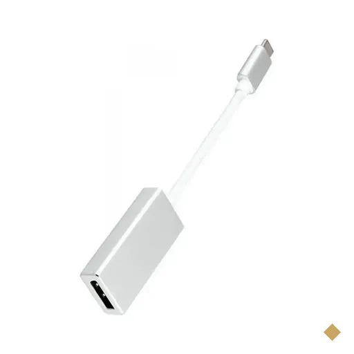 Cabo Adaptador Conversor USB Tipo-C (M) x DisplayPort (F) Prata - MD9