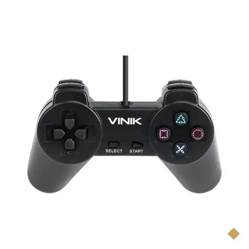 Controle Gamepad Vinik Play 1, USB, com Fio, Compatibilidade (PC), Preto -…
