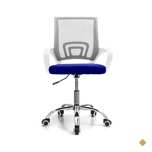 Cadeira Escritório PCTOP Home Office Fit 1001 Cinza/Azul