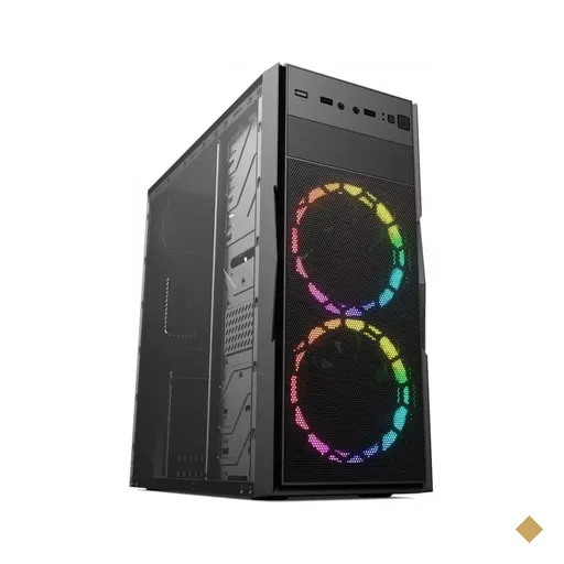 Gabinete Gamer KWG Vela M4 RGB, Lateral em Acrílico, Mid Tower Black
