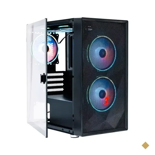 Gabinete DT3 Trantor, Lateral em Acrílico, Mid Tower Preto