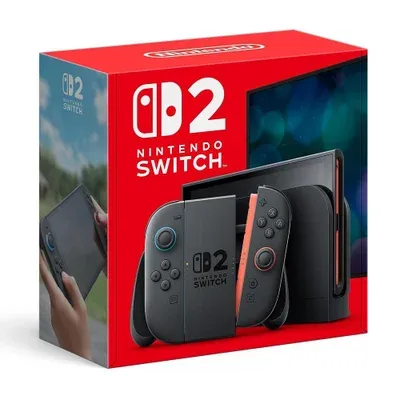 Nintendo Switch 2 2025 256GB 2 Controles Joy-Con Preto e Vermelho Nintendo