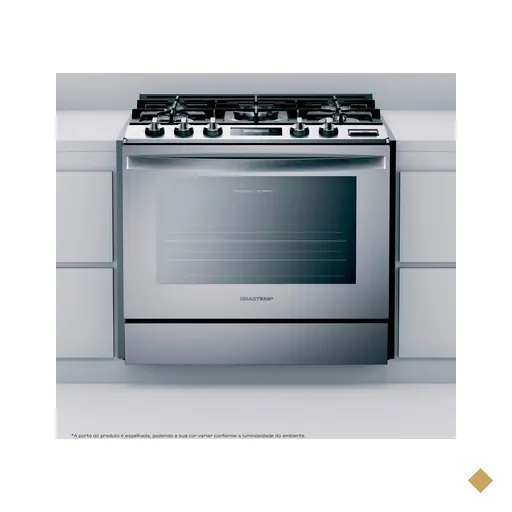 Fogão Brastemp 5 Bocas de Embutir Cor Inox Forno Elétrico com Convecção e…