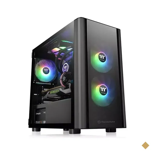 Gabinete Thermaltake V150 TG, Lateral e Frontal em Vidro Temperado, 1 Fan…