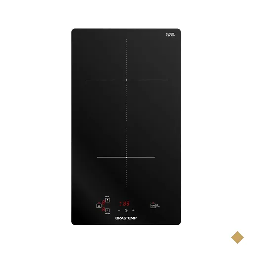 Cooktop 2 Bocas de Indução Brastemp com Funções Especiais - BDJ31AE