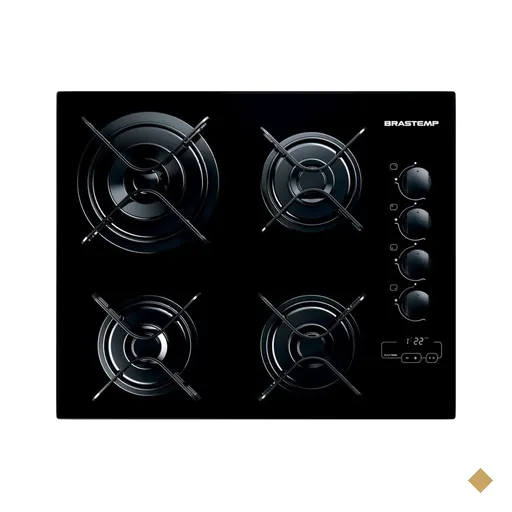 Cooktop 4 Bocas Brastemp com Duplachama e Timer Touch - BDT62AE