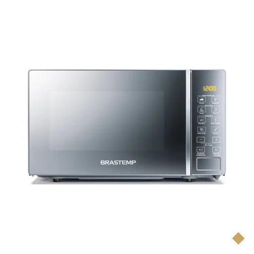 Micro-ondas Brastemp 20 Litros Cor Inox Espelhado com Funções Pré-preparo -…