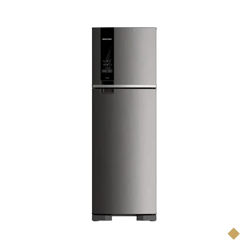 Geladeira Brastemp Frost Free Duplex 400 Litros Cor Inox com Freeze Control -…