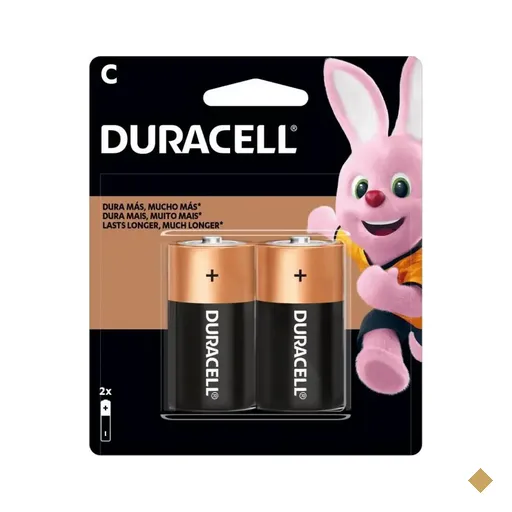 2 Pilhas C Alcalina, MN1400B2 - Duracell