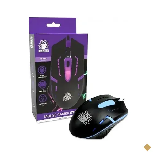 Mouse Chip SCE 5+ Gamer Start Óptico 1200dpi LED USB