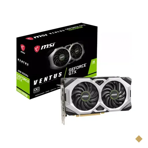 Placa de Vídeo MSI GeForce GTX 1660 Super Ventus XS OC Edition 6GB GDDR6…