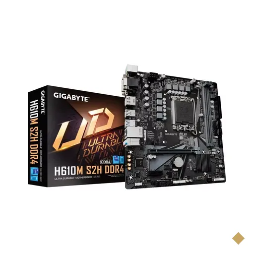 Placa Mãe Gigabyte H610M S2H DDR4 (LGA 1700/Intel H610/M.2)