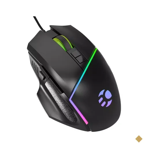 Mouse Bluecase Gamer BGM-02 Óptico 6400dpi LED RGB USB
