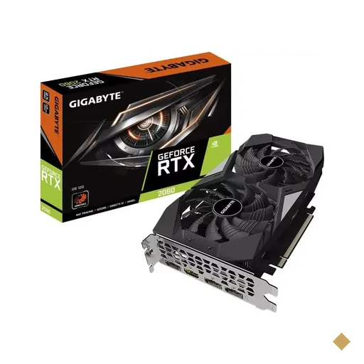 Placa de Vídeo Gigabyte GeForce RTX 2060 D6 12GB GDDR6 192-bit PCI-E 3.0 x16