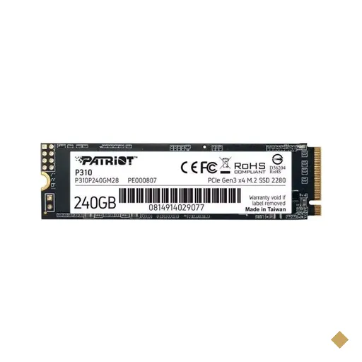SSD Patriot P310 240GB M.2 2280 PCIe 3.0 x4 NVMe P310P240GM28