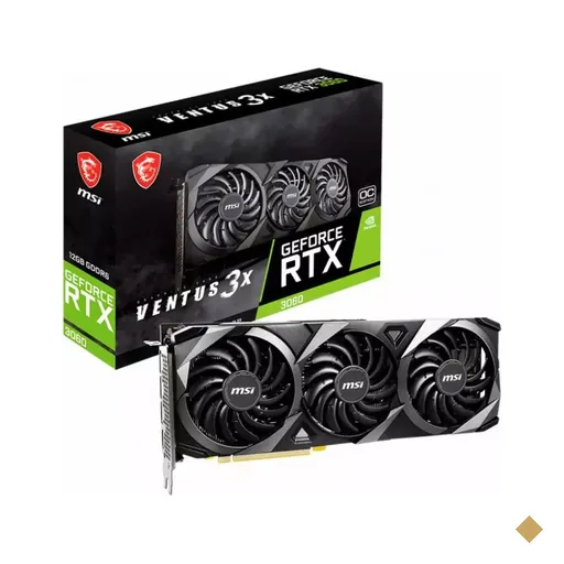 Placa de Vídeo MSI GeForce RTX 3060 Ventus 3x OC 12GB GDDR6 192-bit PCI-E 4.0…