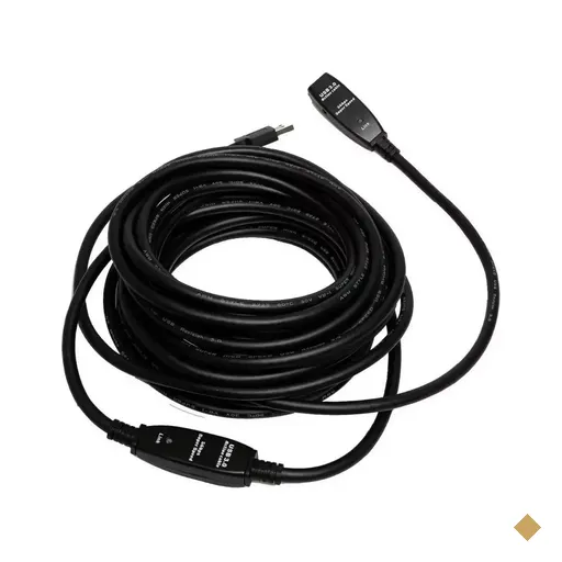 Cabo Extensor USB 3.0 Tipo-A (M) x USB Tipo-A (F) 10m Preto