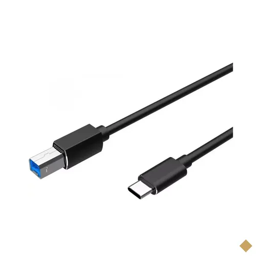 Cabo USB Tipo-C 3.1 (M) x USB Tipo-B (M) 2,0m para Impressora - MD9