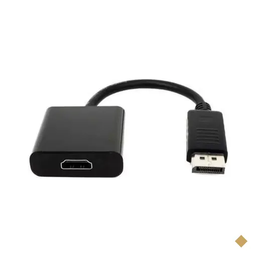 Cabo Adaptador Conversor DisplayPort (M) x HDMI (F) Preto 15cm - MD9