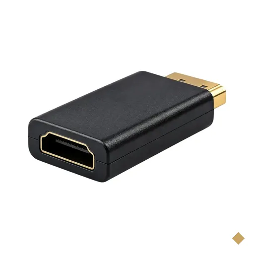 Adaptador Conversor DisplayPort (M) x HDMI (F) Preto 5cm - PlusCable