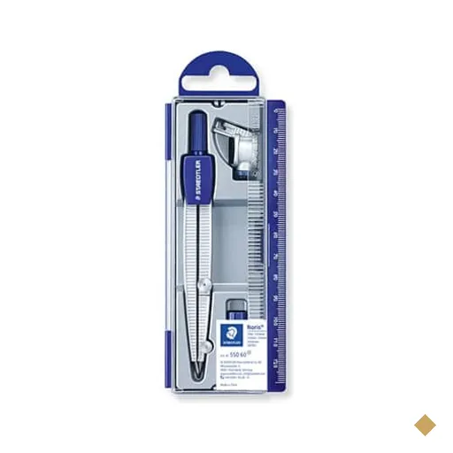 Compasso escolar de precisão Staedtler - 550 6002 BT 1 UN