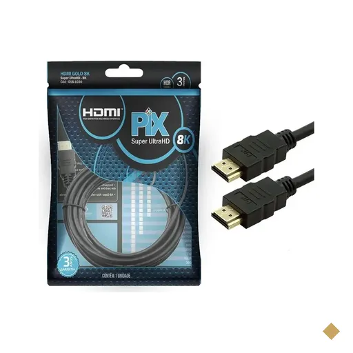 Cabo HDMI 1,5m v2.1 TV 3D/FULL ULTRA HD 8K 018-1015 - PIX