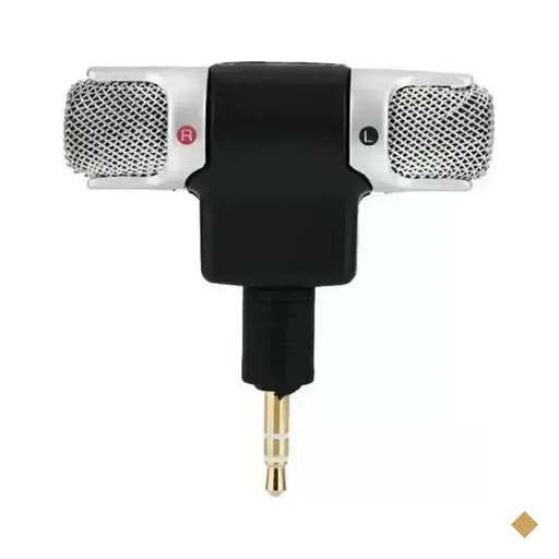 Mini Microfone de Lapela Portátil P2 - MD9