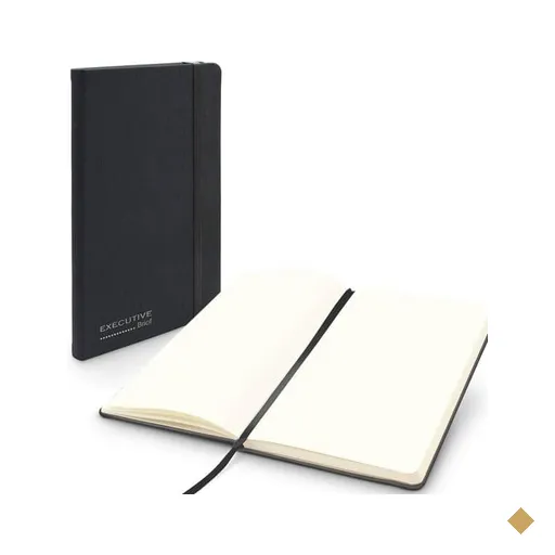 Cadernos para anotações sem pauta, 13cm x 21cm, 80 Folhas, Preto, Brief…