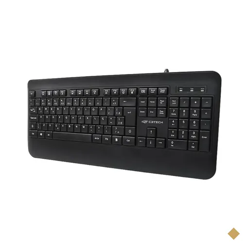Teclado C3Tech Multimídia KB-M100BK USB Preto