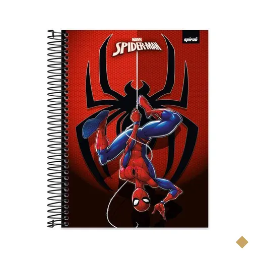 Caderno Universitário Capa Dura, 10 x 1, 160 folhas, Homem-Aranha / Spider-Man…