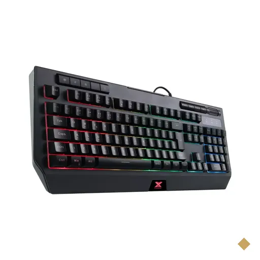Teclado Vinik Gamer Protector GT800 LED Multimídia USB Preto