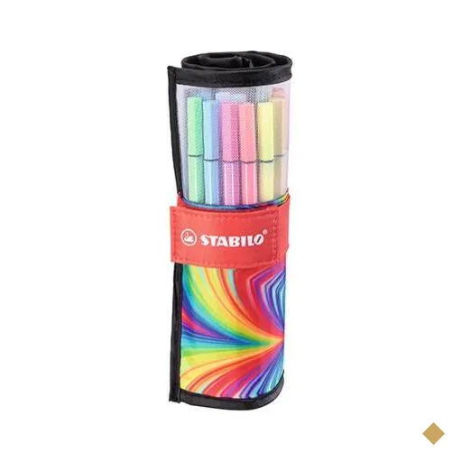 Caneta hidrográfica 25 cores 1,0mm Pen 6825 120.3301 Stabilo ET 1 UN