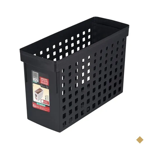 Arquivo estreito p/pastas suspensas preto 70022 Ordene PT 1 UN